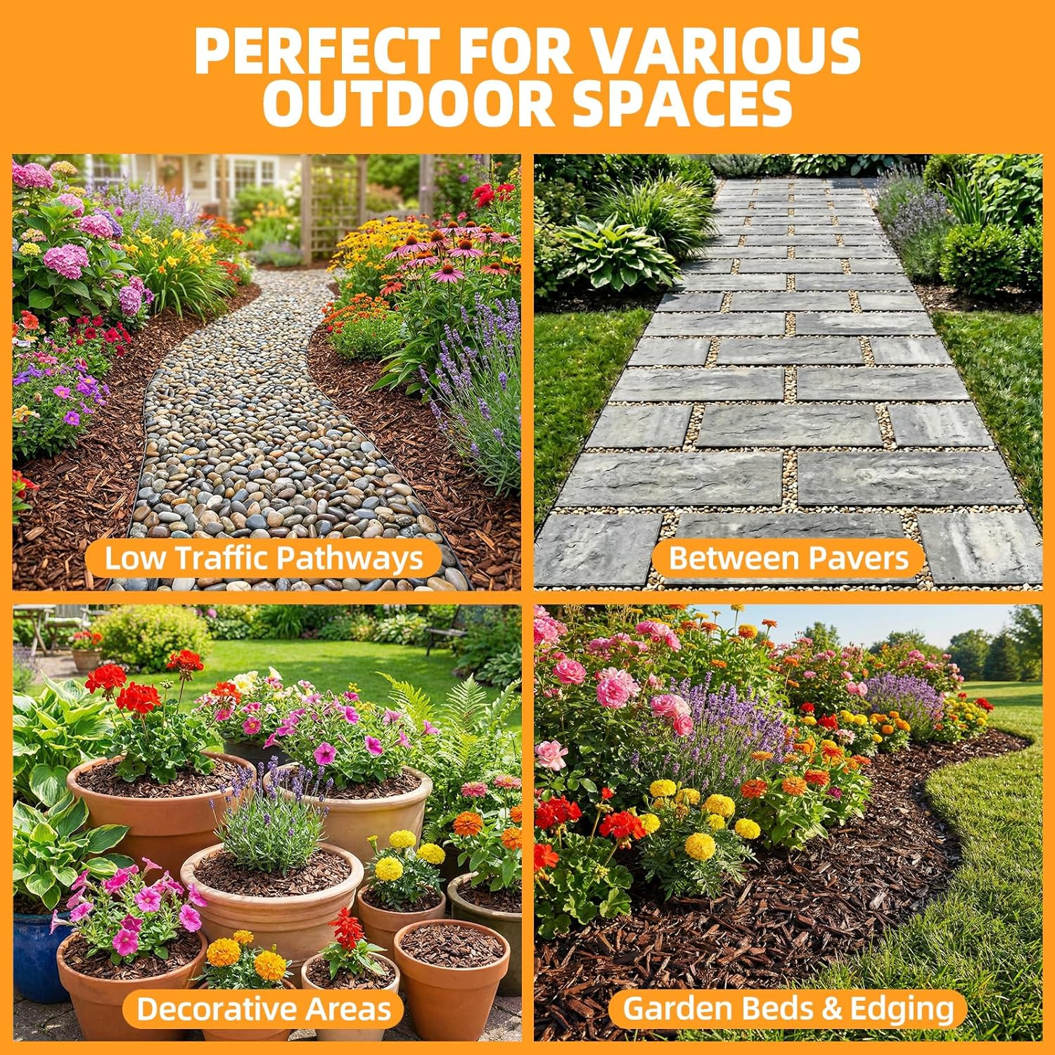 Rock Glue for Landscaping 2 Gallon, Ready-To-Use Gravel Binder for Pea Gravel &