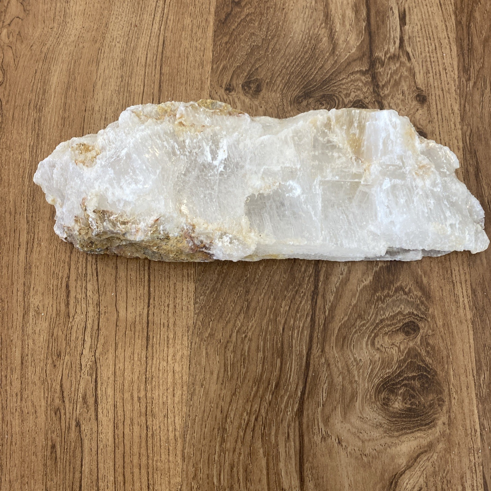 Natural selenite slab 10 inches long very soft Labeled As Selenite