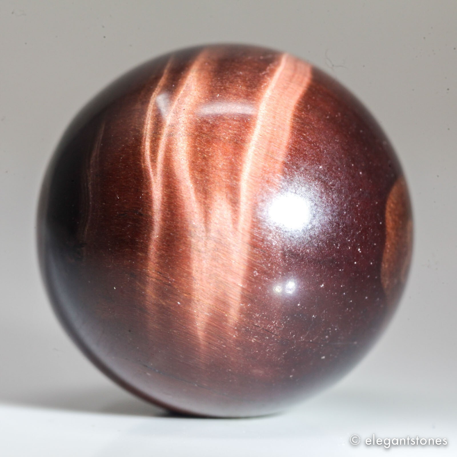 25g26mm Red Tiger Eye Sphere Crystal Ball Natural Quartz Healing Gemstone Chakra