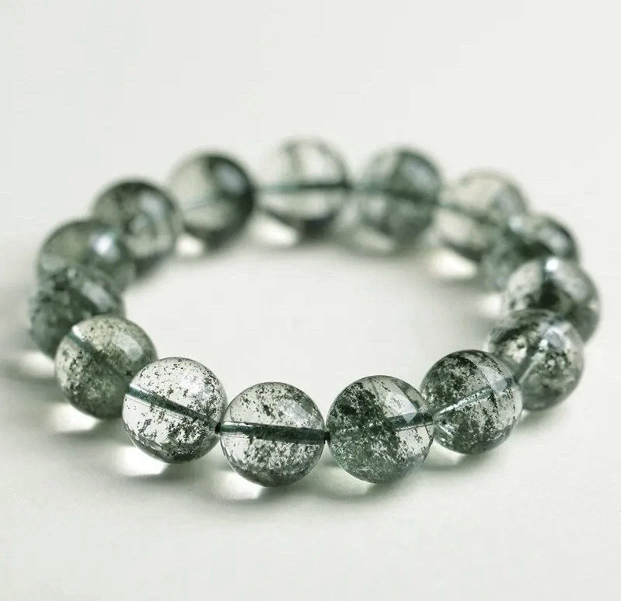 Green Phantom Crystal Bracelet With A Box 14MM