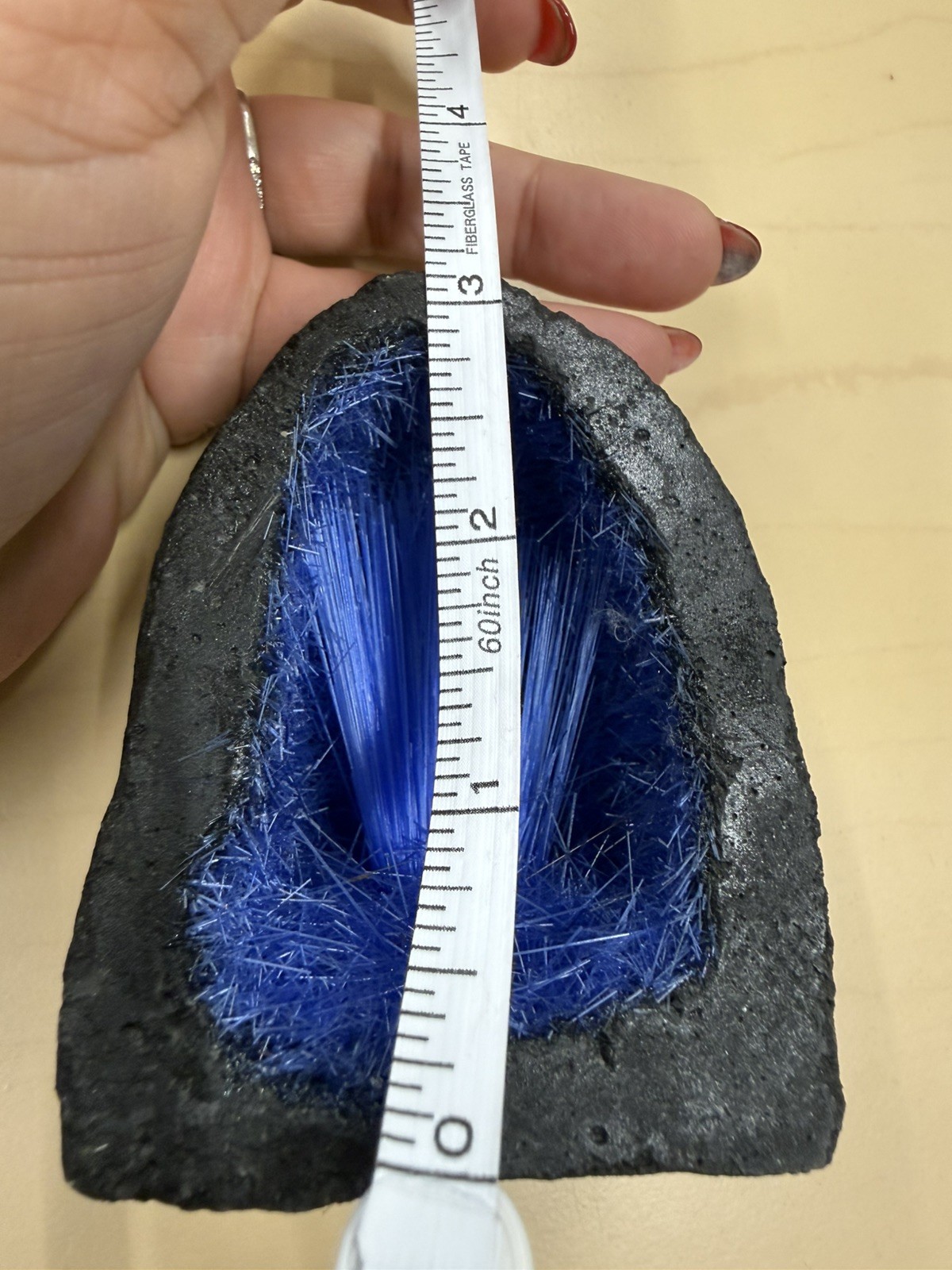 Rare Blue Magnetite Quartz Clusters Rough Stone Goethite Mineral Geode Specimen