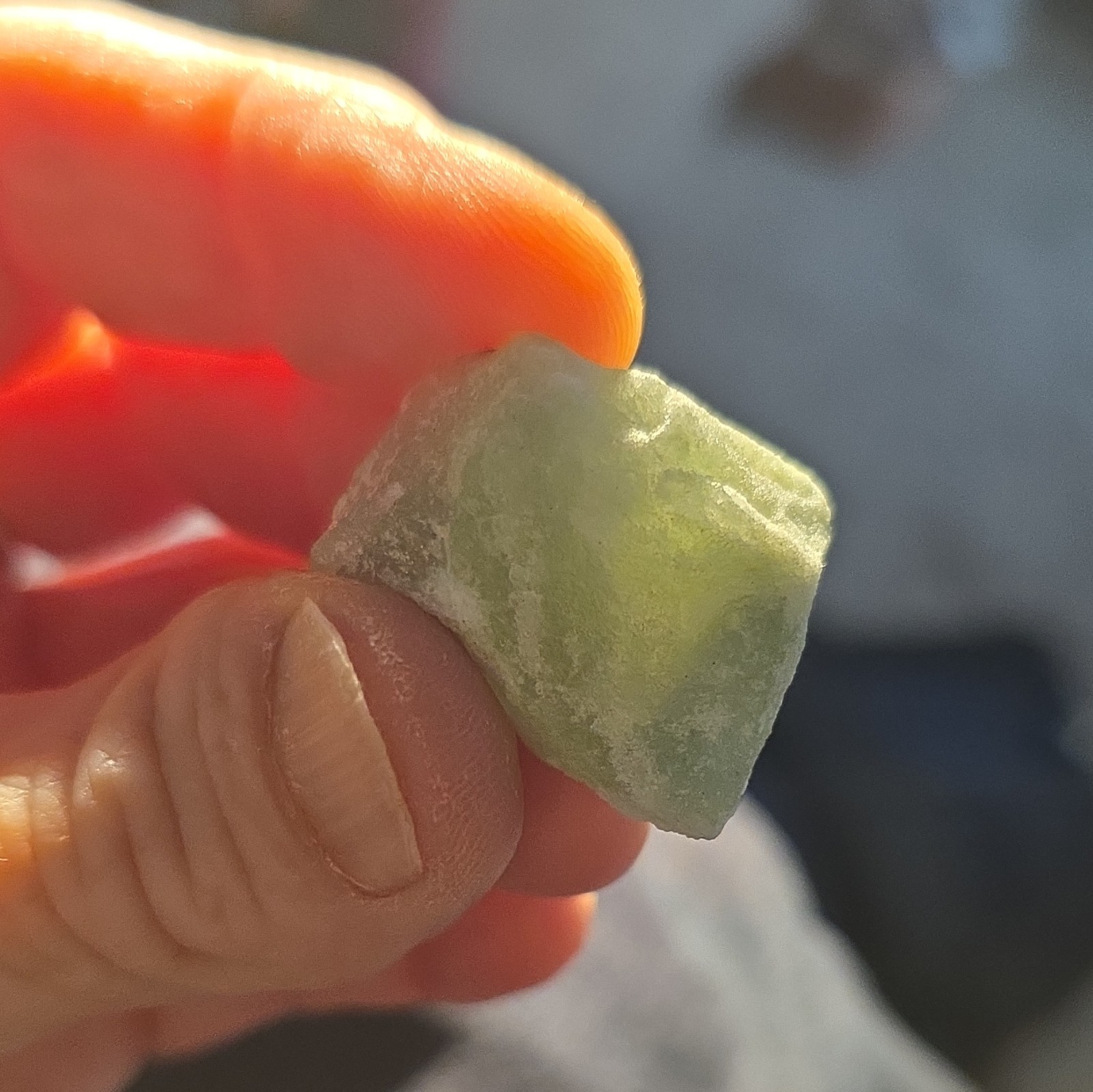 Green Natural Rough Crystal Mineral Specimen Stone Chunk Natural Shape