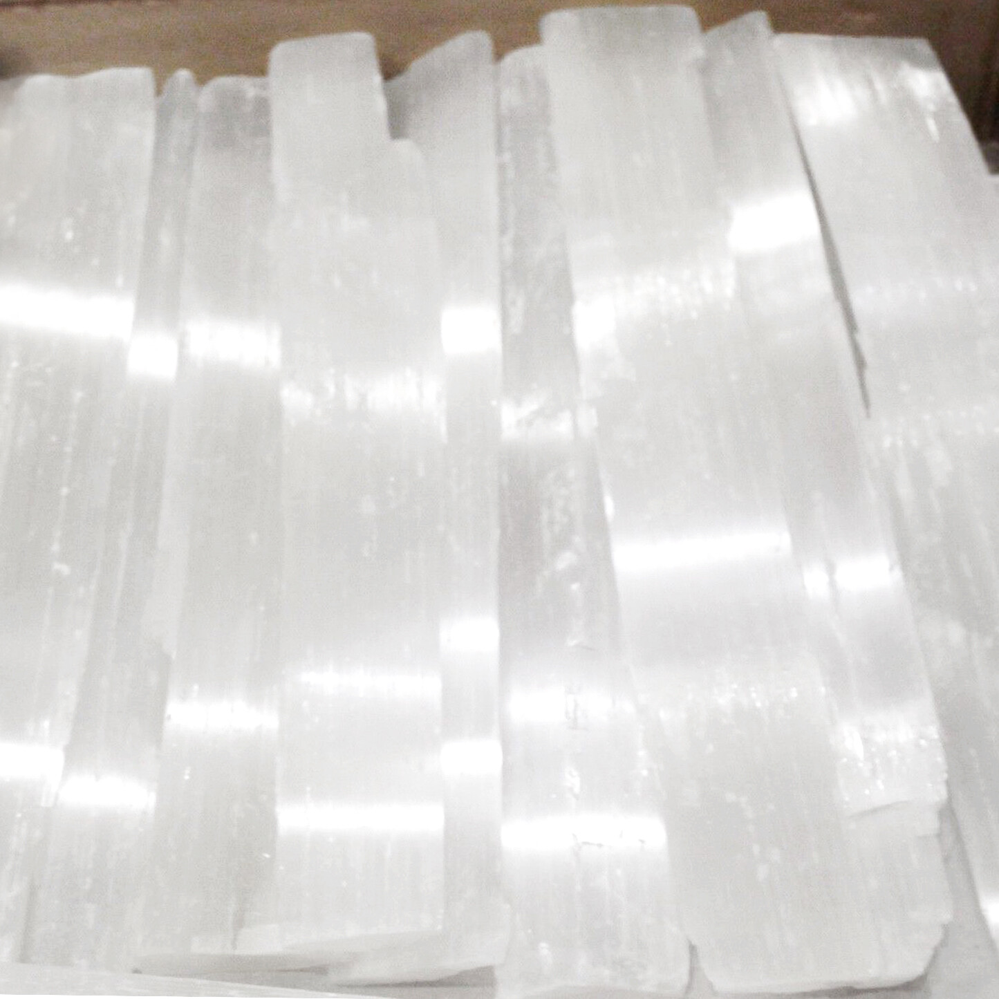 8 ” Selenite Logs XL Natural Crystal Sticks Rough Wands BULK 5 lb LOT Wholesale