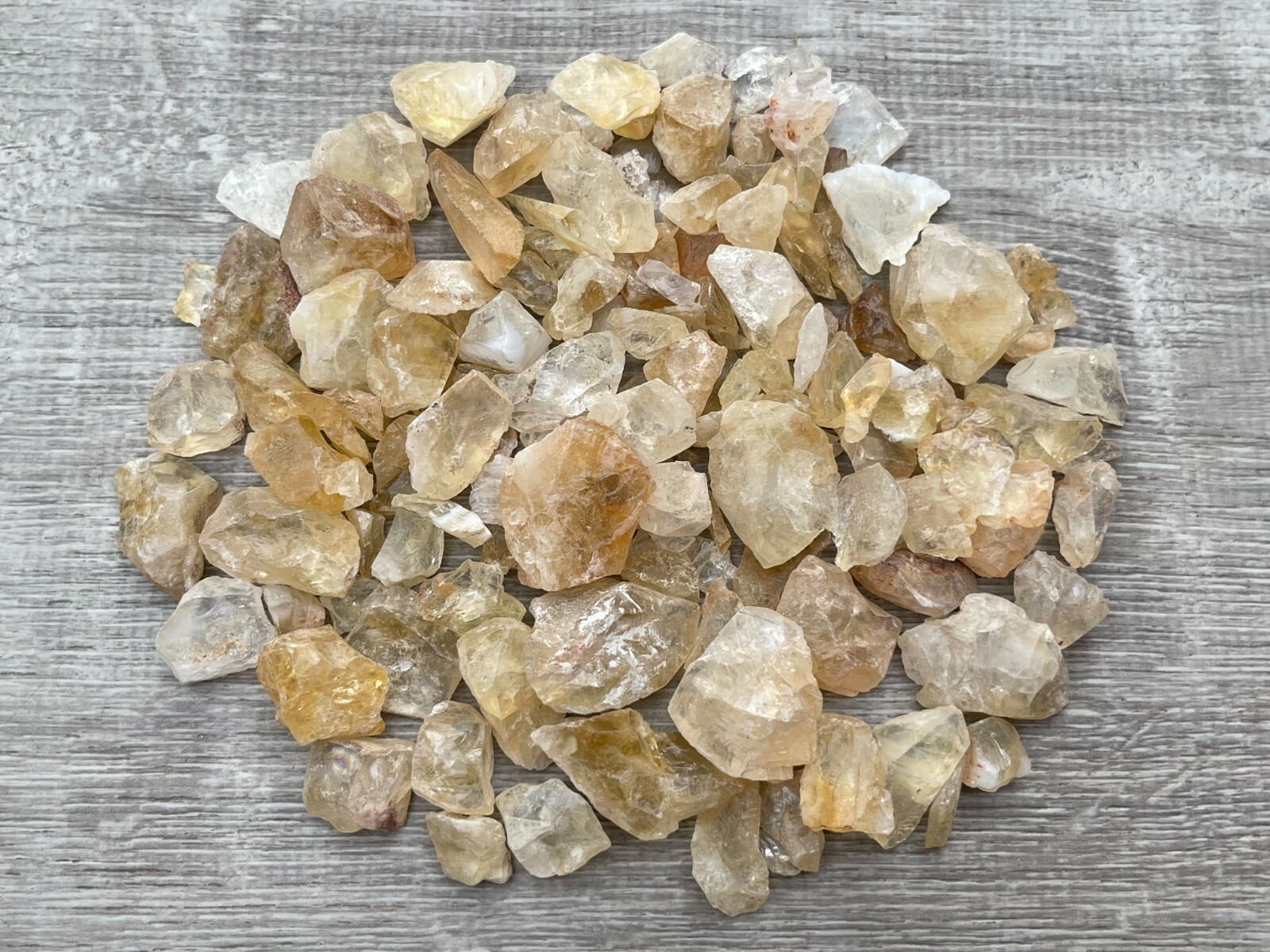 Citrine Small Raw Stone, 0.5″ – 1″ Rough Citrine Chunks, Raw Citrine Gravel