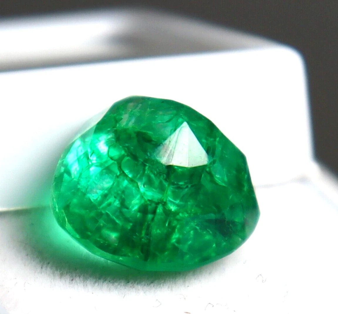 Pear Cut Green COLOMBIAN Emerald CERTIFIED Natural Best Loose Gemstone 9 Ct