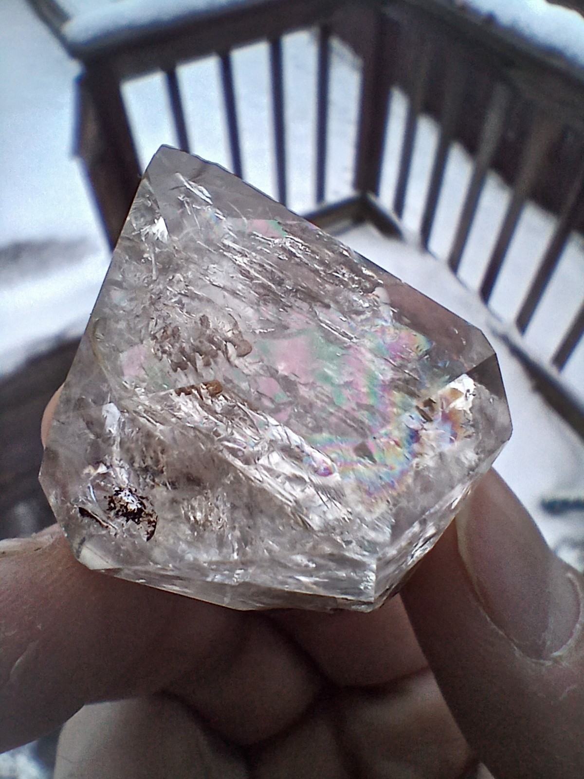 Large Herkimer 💎 Full Of 🌈s Miner Direct From NY ❤️