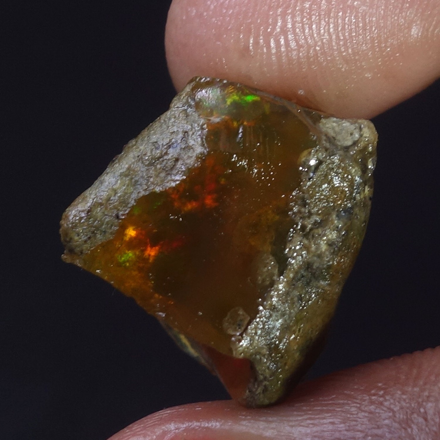 Natural Oil Opal Rough Ethiopian Fancy Opal Jewelry Making Gemstone Ultra Fire 8