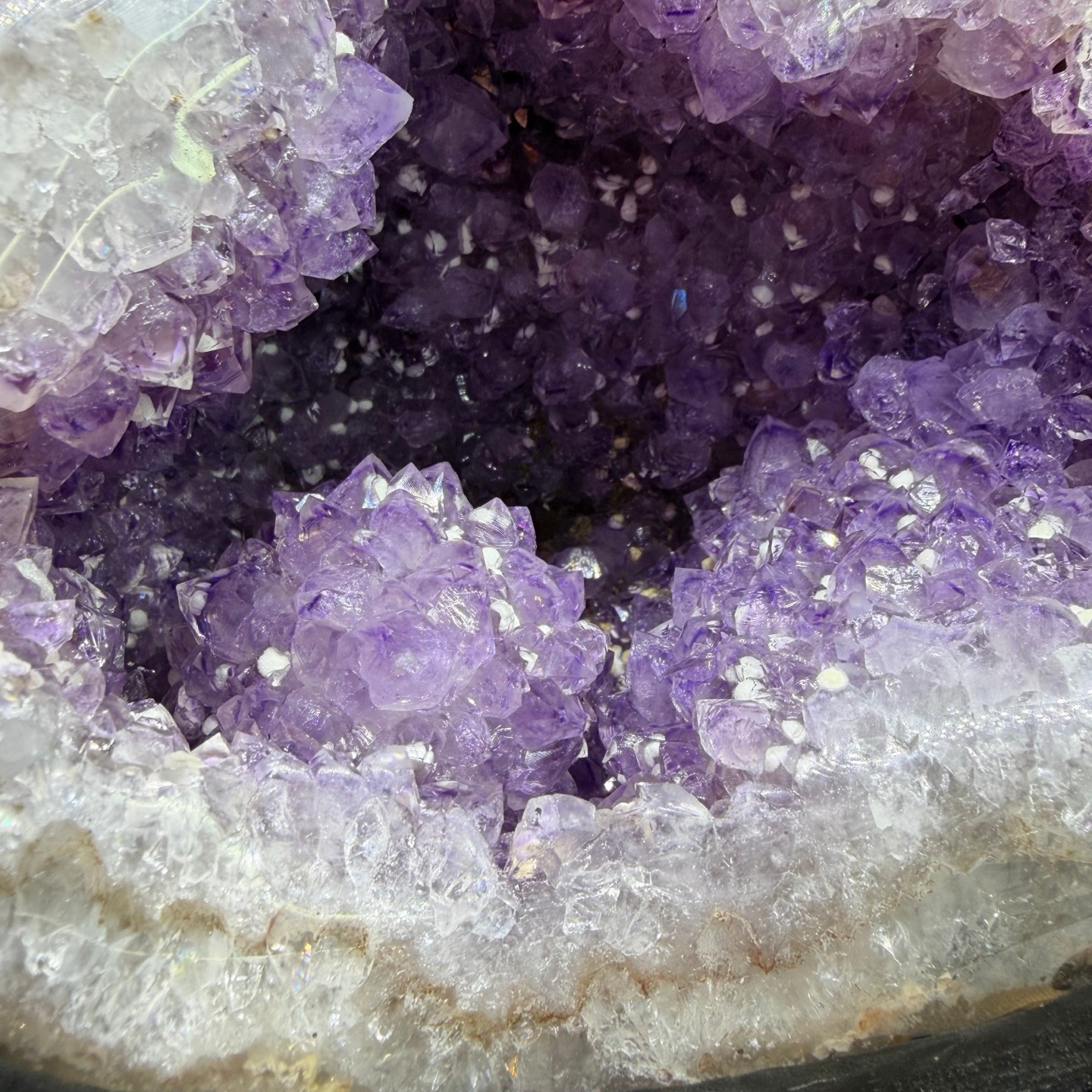 20.6LB Uruguay Natural Amethyst Money Bag Cave Decoration+Bracket