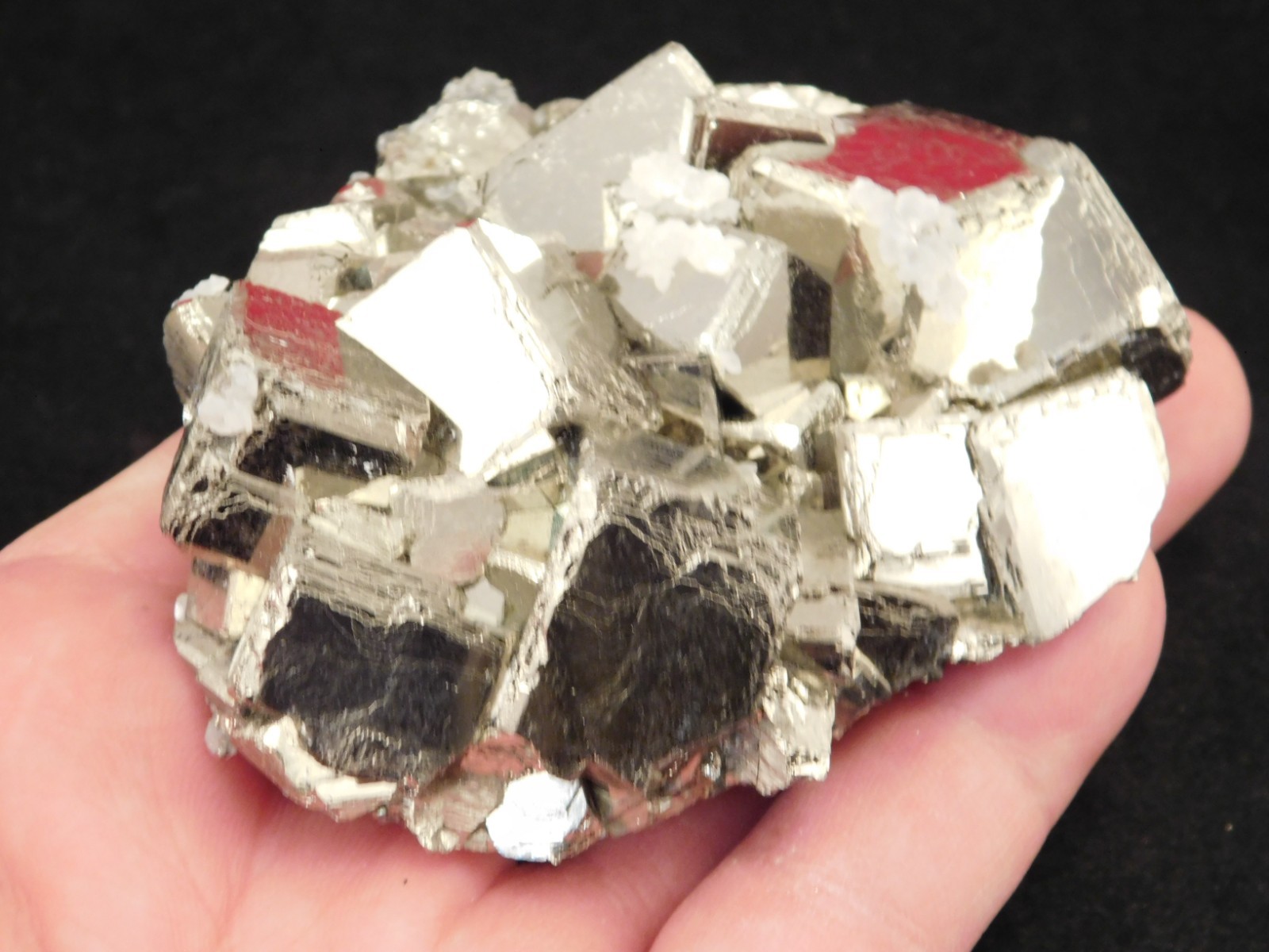 LARGER! PYRITE Crystal CUBE Cluster 100% Natural Huanzala Mine Peru 414gr