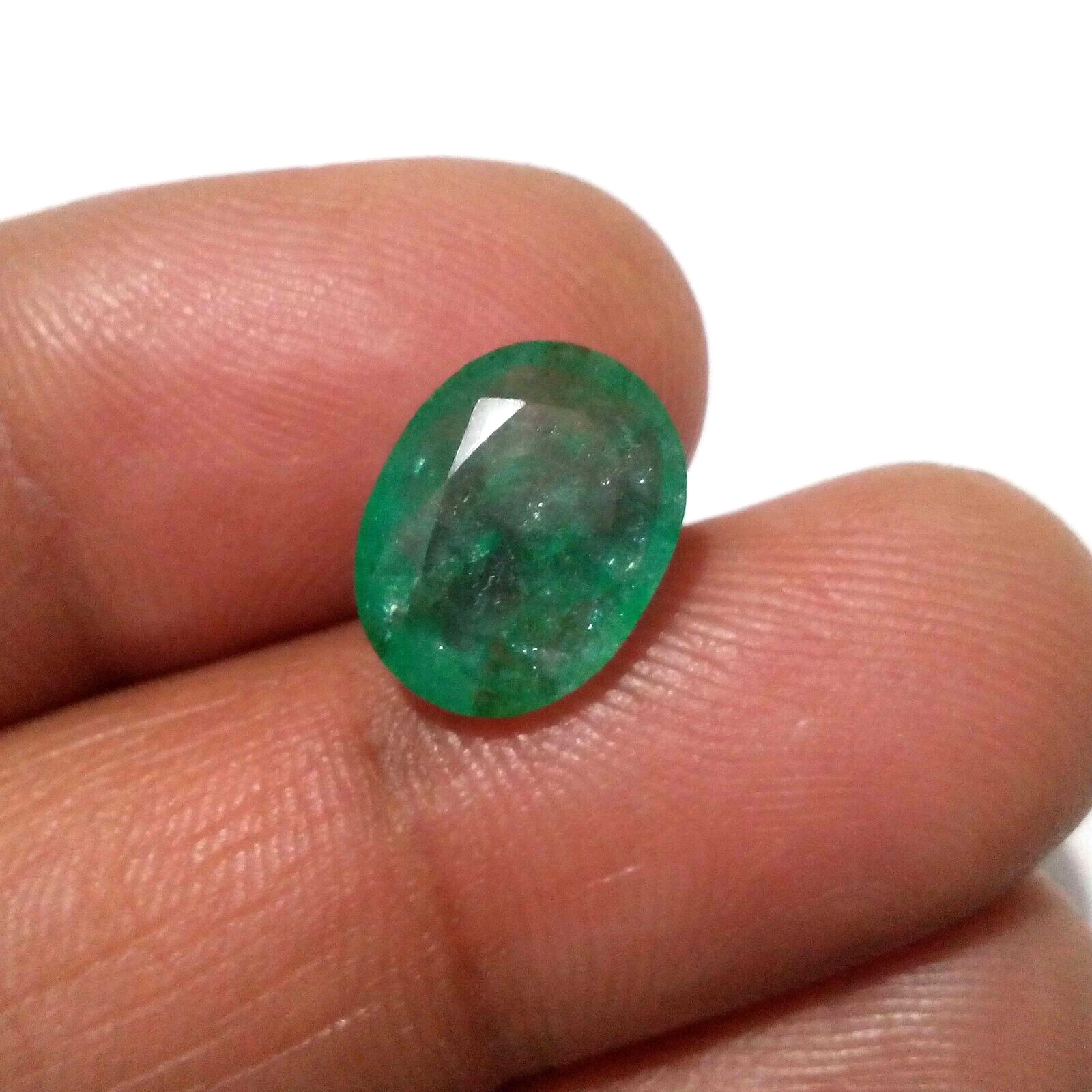 High Quality A+ Zambian Emerald Oval Shape 4.50 Crt Green Faceted Loose Gemstone