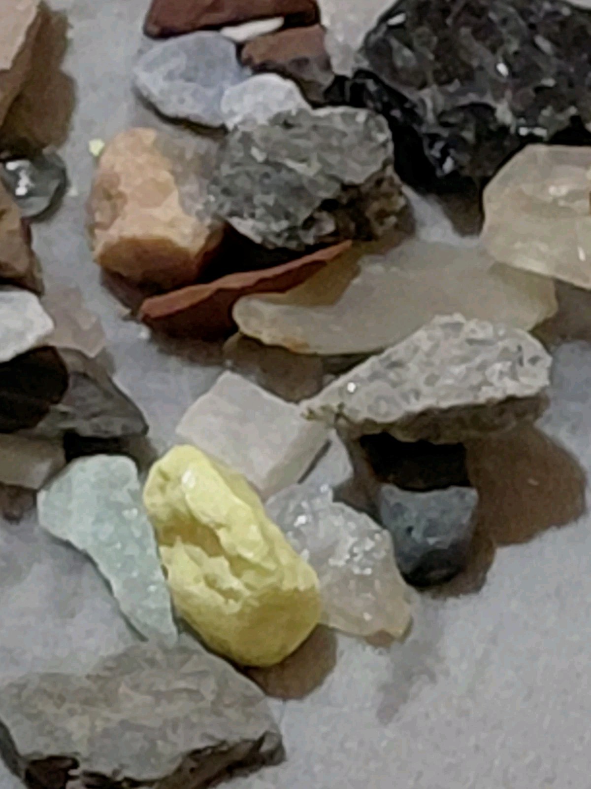 crystals rocks fossils minerals mixed lot Over 2lb