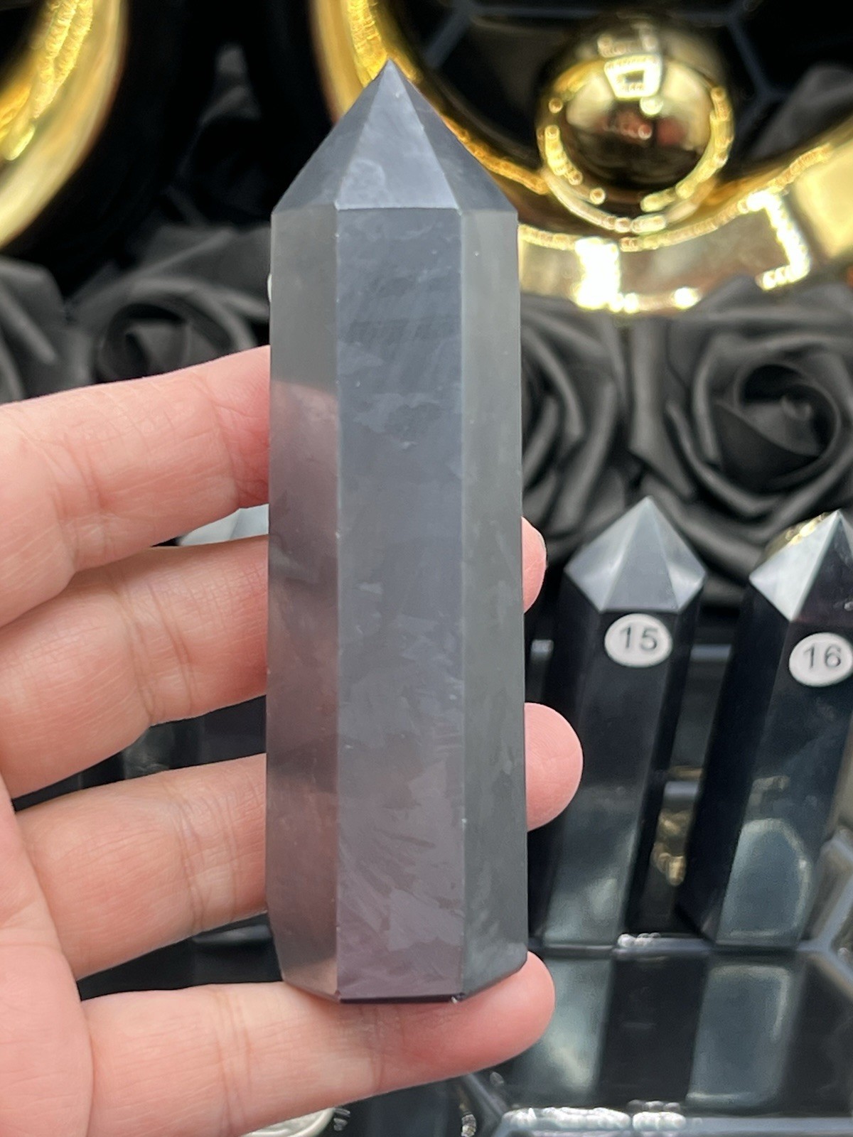 Hematite Brushed Polished Points L@@K Free ship