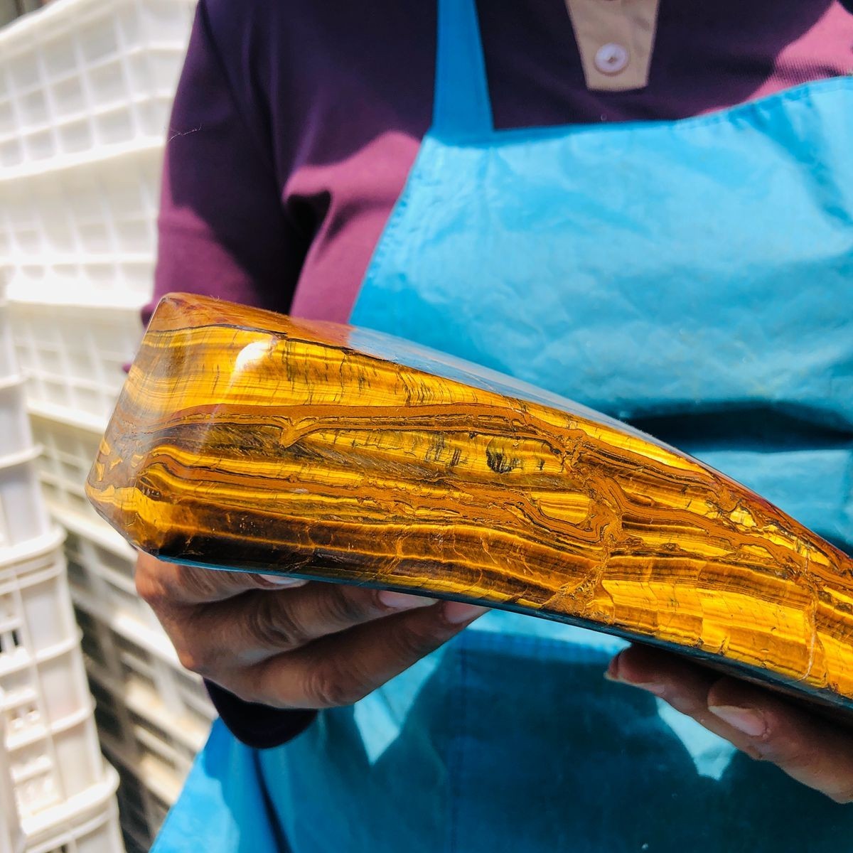 5.08 LB Natural Tiger Eye Polished Specimen Home Decor Raw Healing Stone 5355