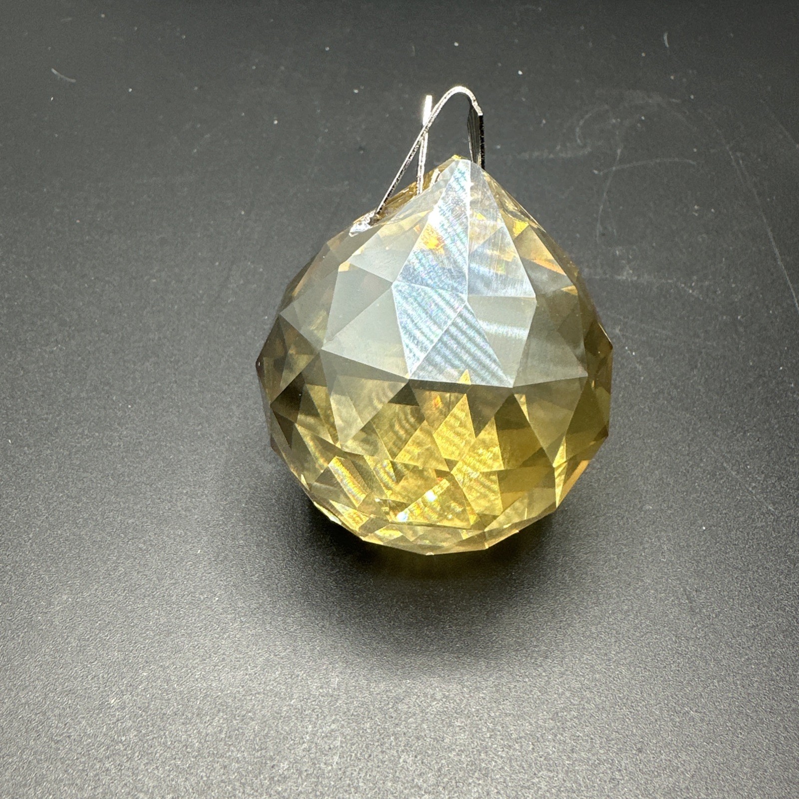 (10) 50mm Faceted Colored Glass Crystal Ball / Tear Drop Sphere Prism