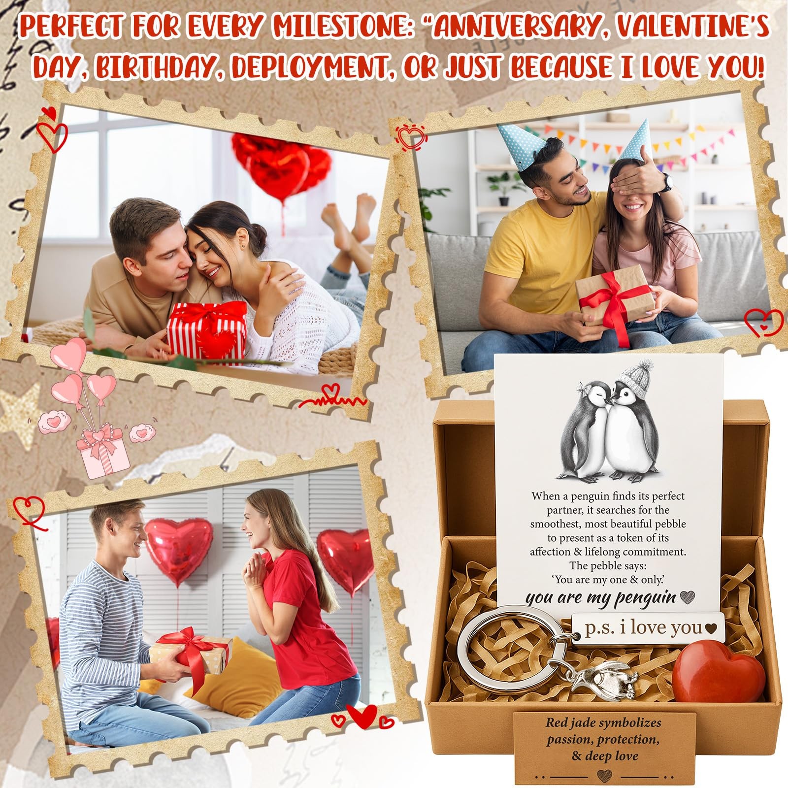 “Romantic I Love You Gifts for Her Him, Perfect for Anniversary Birthday”