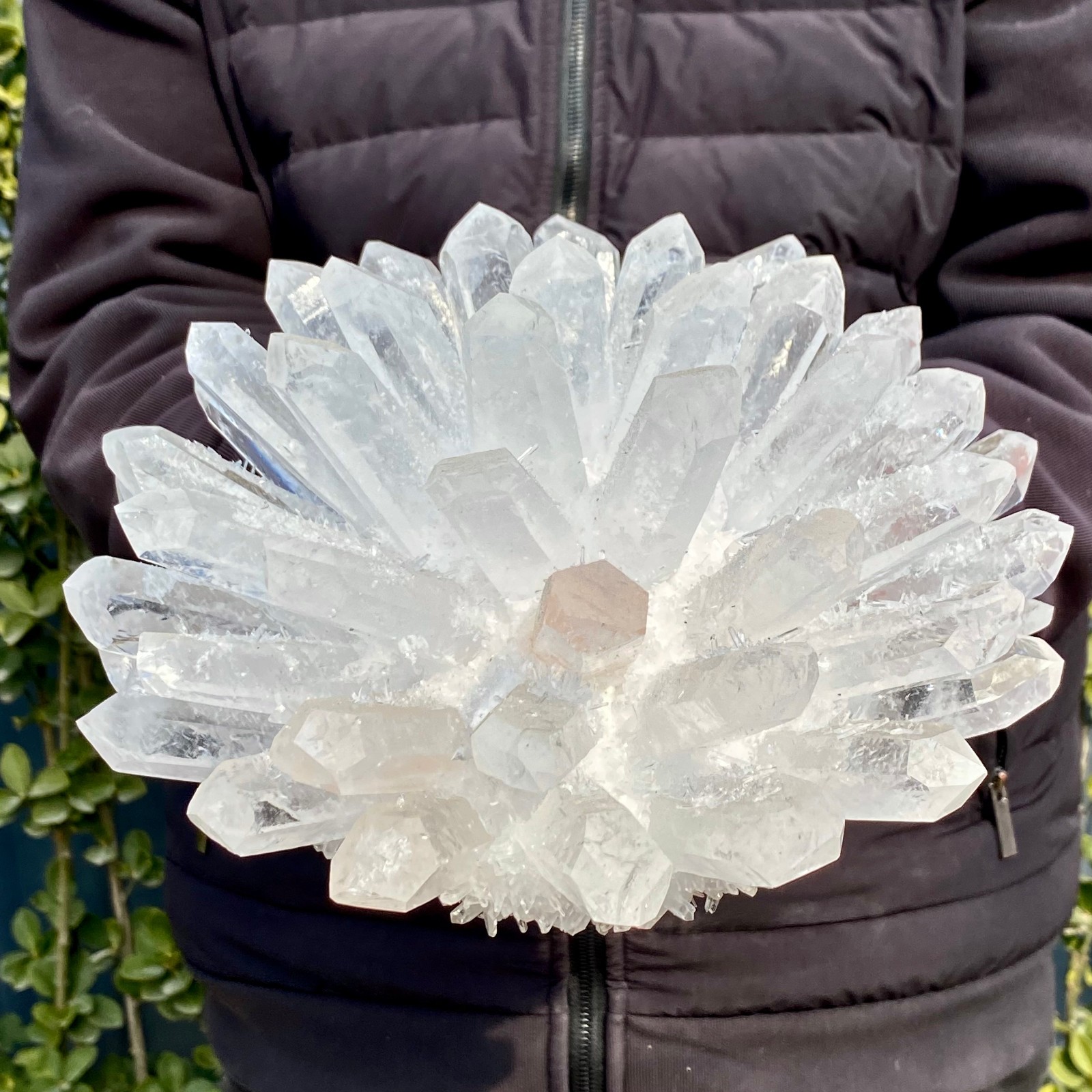 10.03LB Natural White Clear Quartz Crystal Cluster Rock Stone Specimens Reik