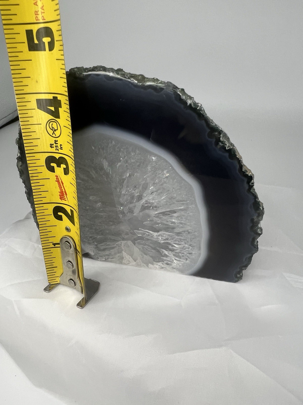 2.8 Pound Natural Amethyst Agate Cut base ! Amazing Quality Crystals And Gems!
