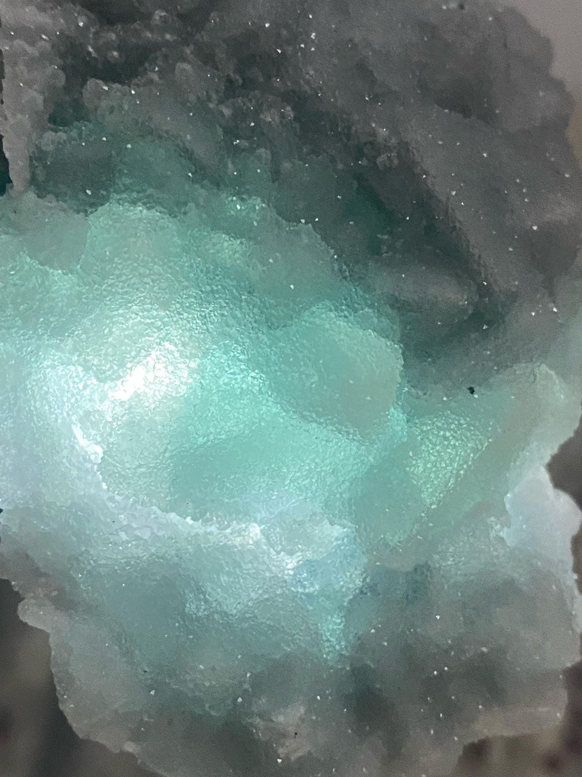 Sparkling Sugar Fluorite Cluster UV Reactive