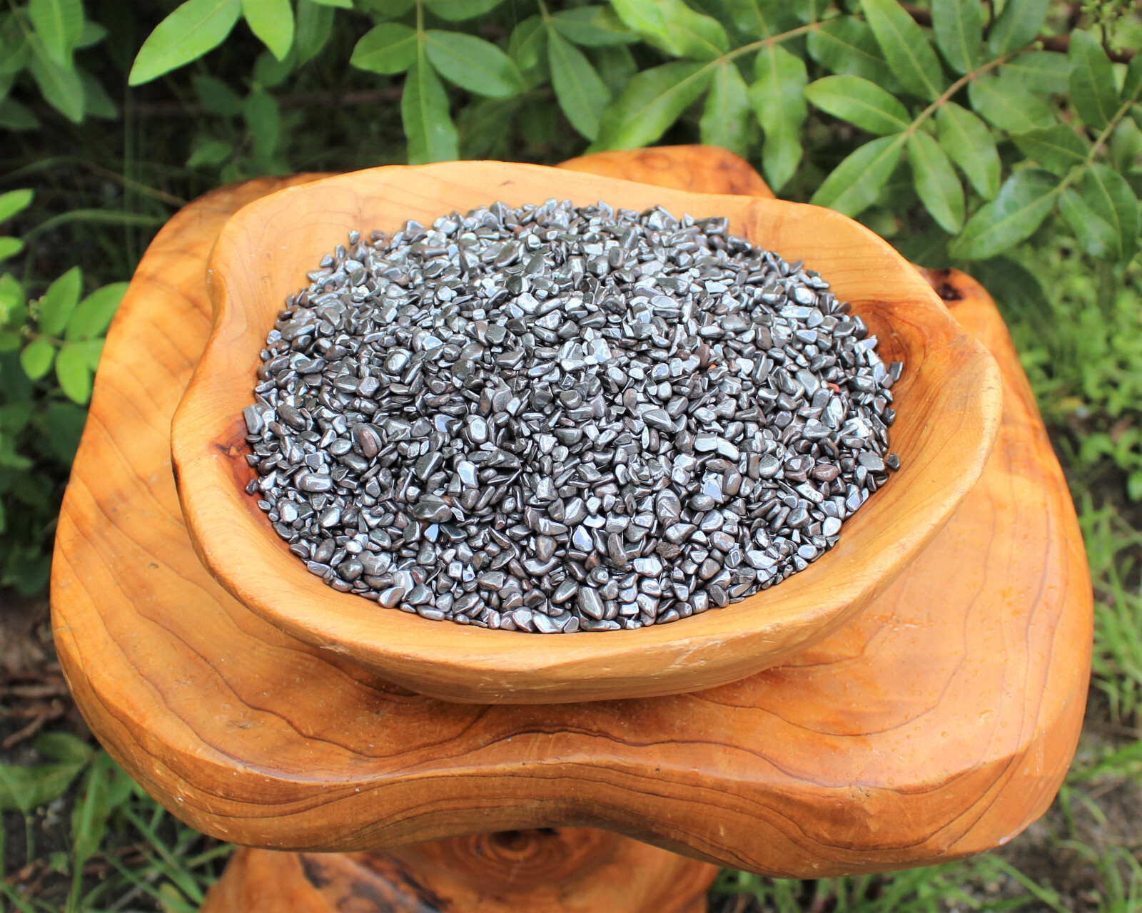 Hematite Semi Tumbled Gemstone Mini Chips 5-10 mm: Choose Oz or lb (‘A’ Grade)