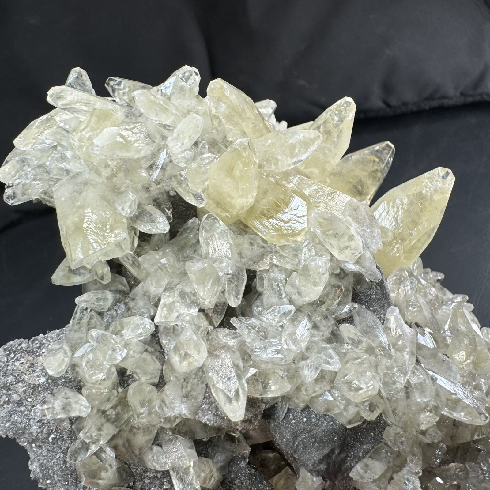 Calcite Crystals with Chalcopyrite Dolomite on Matrix / Missouri