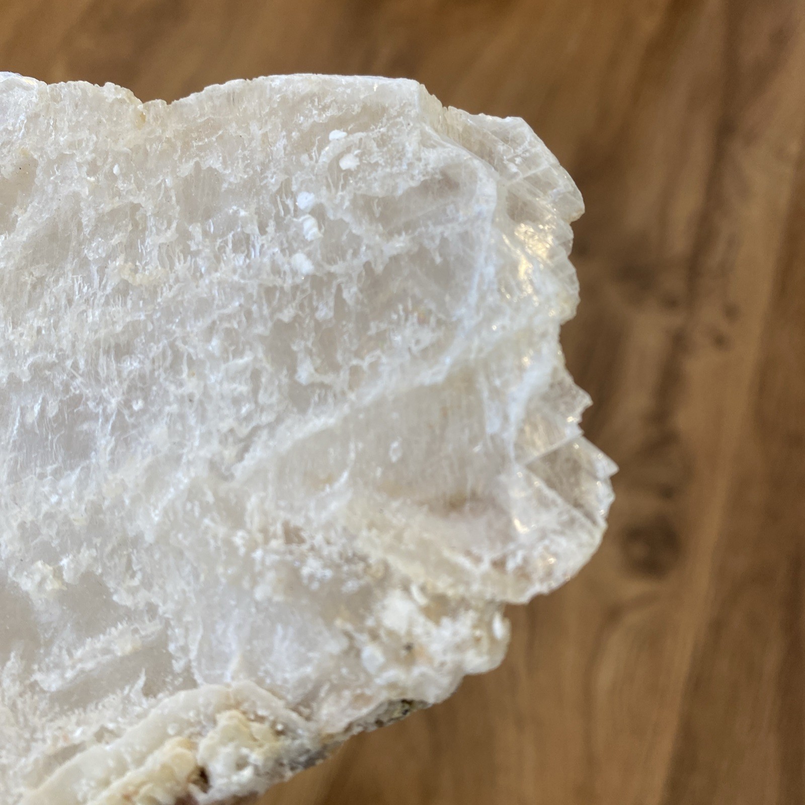 Natural selenite slab 10 inches long very soft Labeled As Selenite
