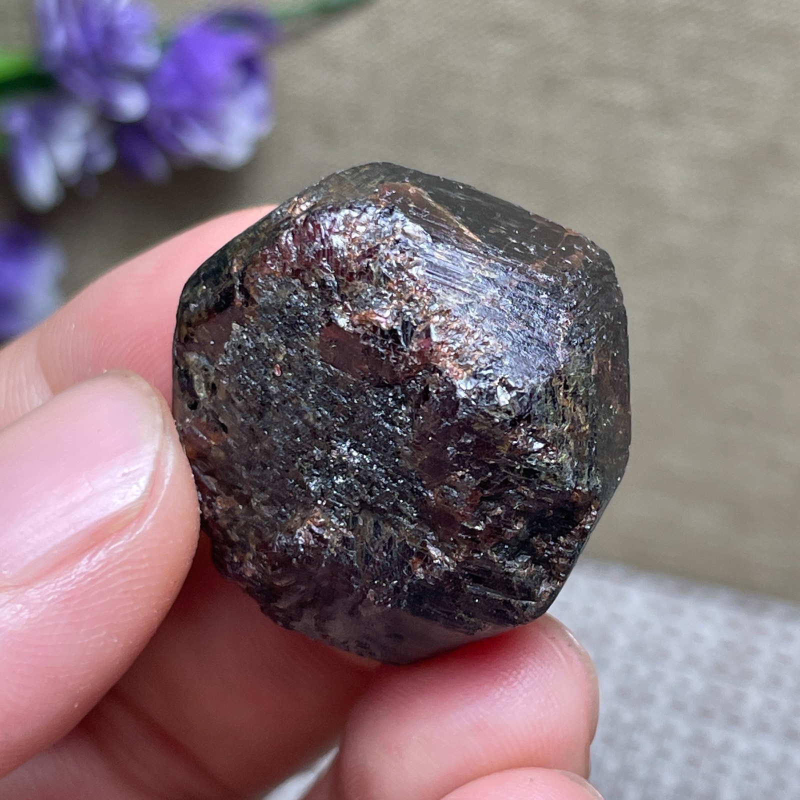 Top Red Garnet Crystal gemstone rough stone mineral specimen 37g A32