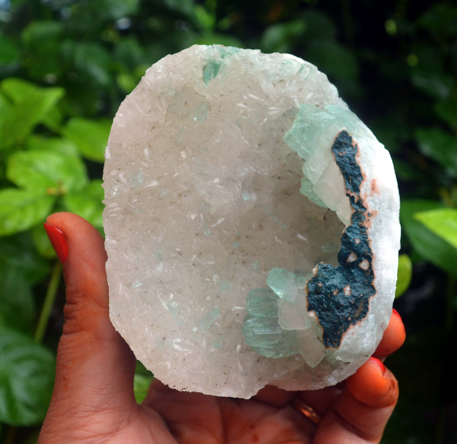 light green apophyllite w/ stilbite matrix minerals specimen j-7