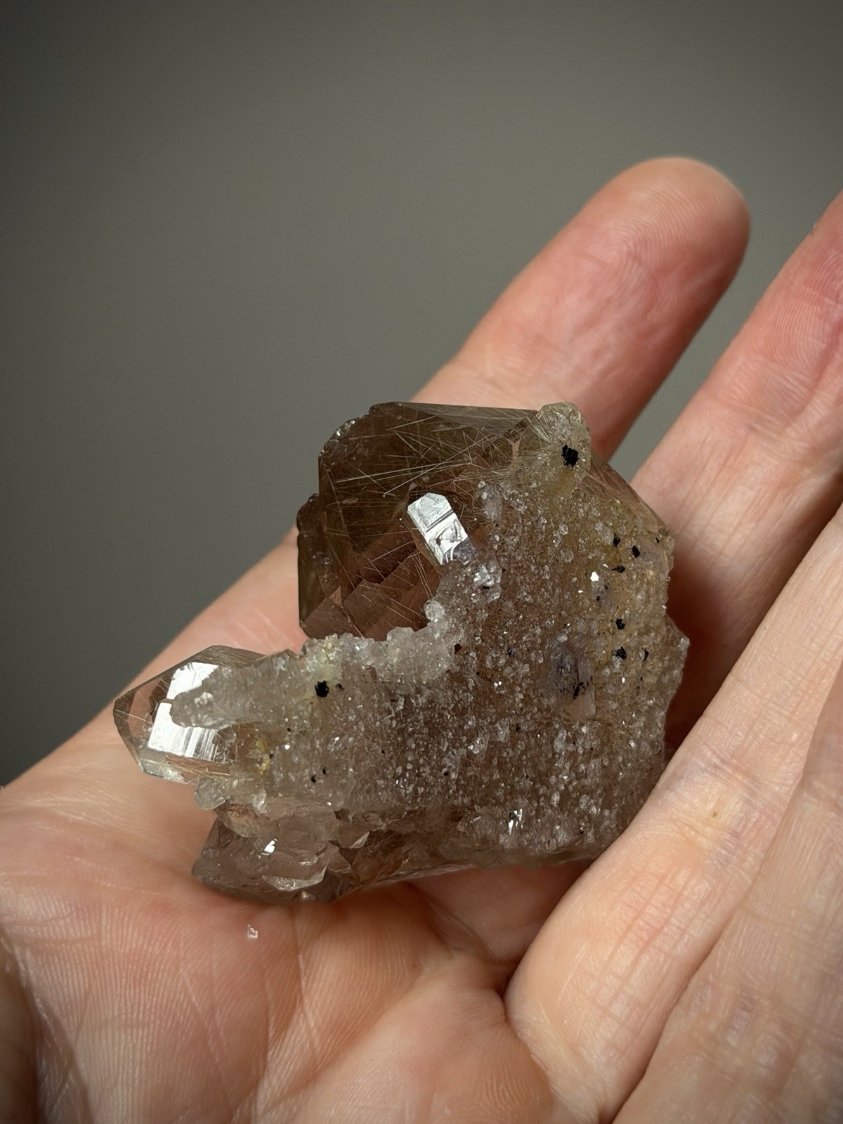Rutilated Quartz Crystal Gold Rutile Inclusion Quartz Druzy Quartz Brazil