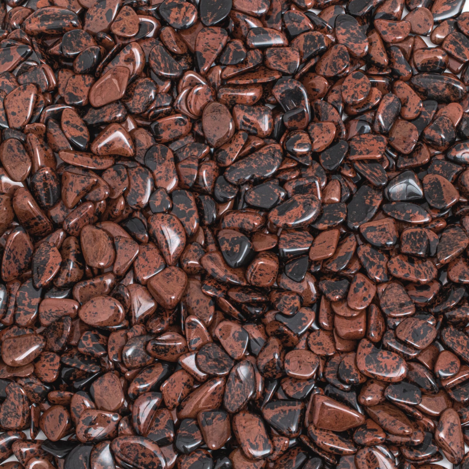 1/4 lb Small Tumbled Mahogany Obsidian Bulk Rock Gemstone Wholesale Healing Gems