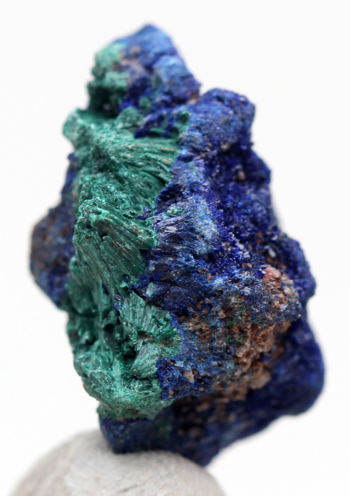 AZURITE MALACHITE Druzy Crystal Cluster Mineral Specimen Formation MOROCCO