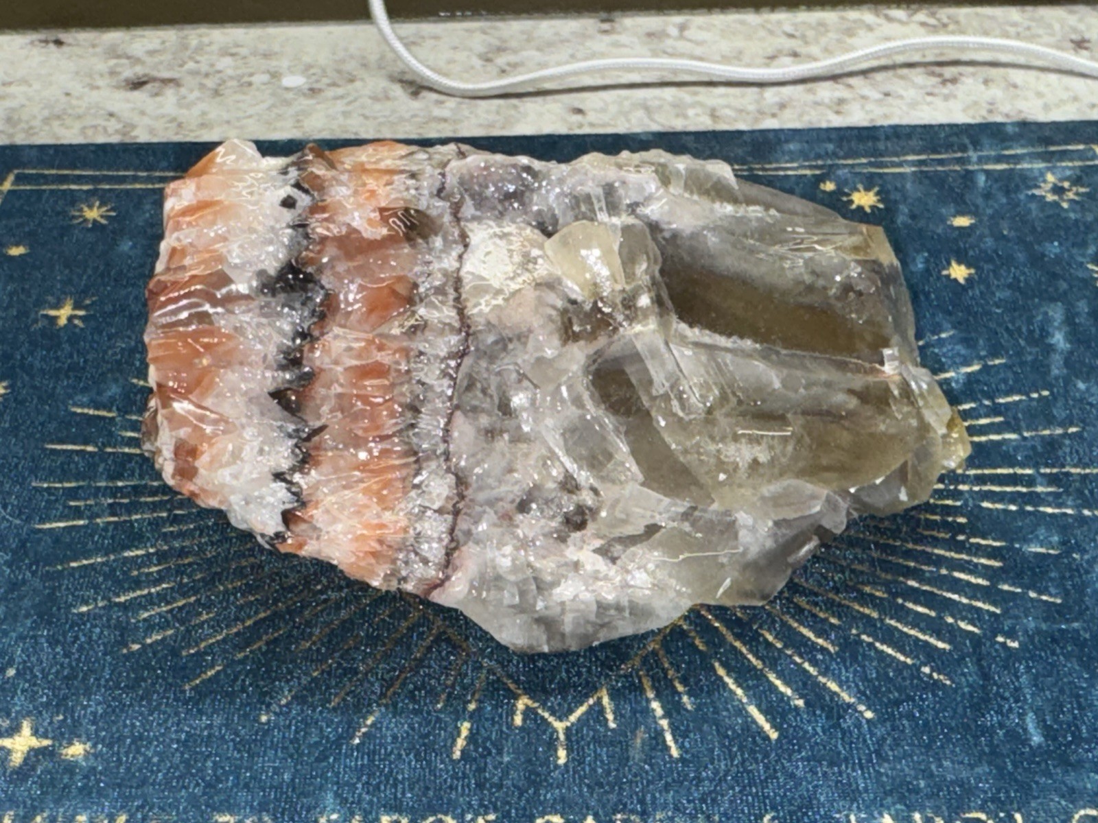 Multicolored Calcite Crystal Mineral Gemstone – 15.3 Oz
