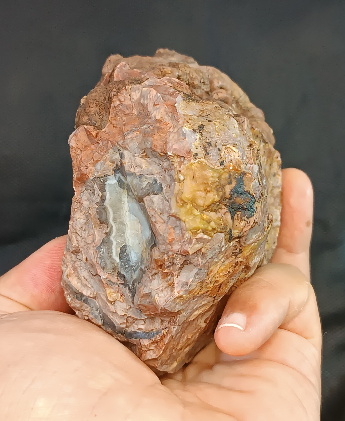 675g/1.49 lb turkish agate stone, collectible ,customs duty included