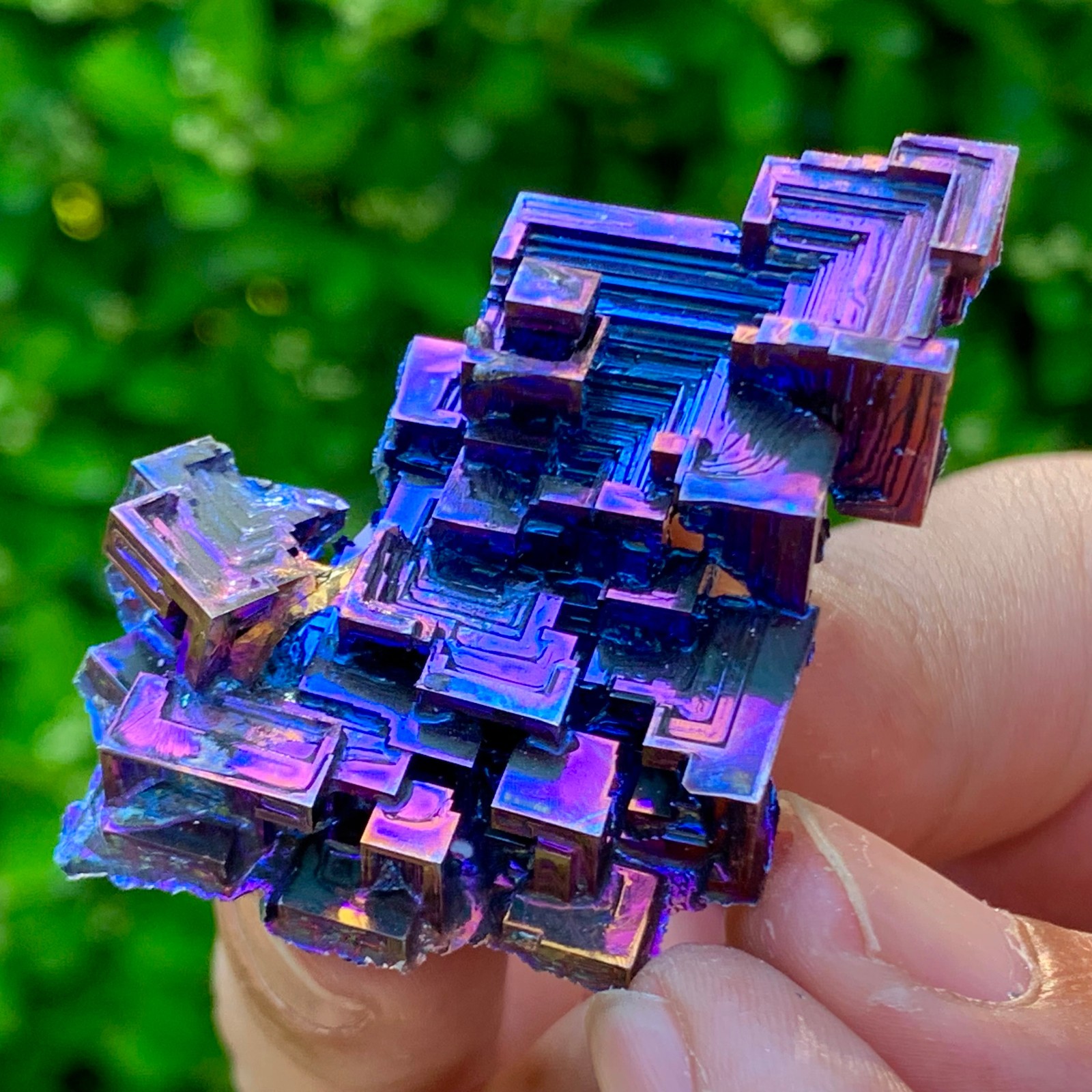 36G ram Bismuth rainbow crystal elementBi gemstone Mineral specimen healing