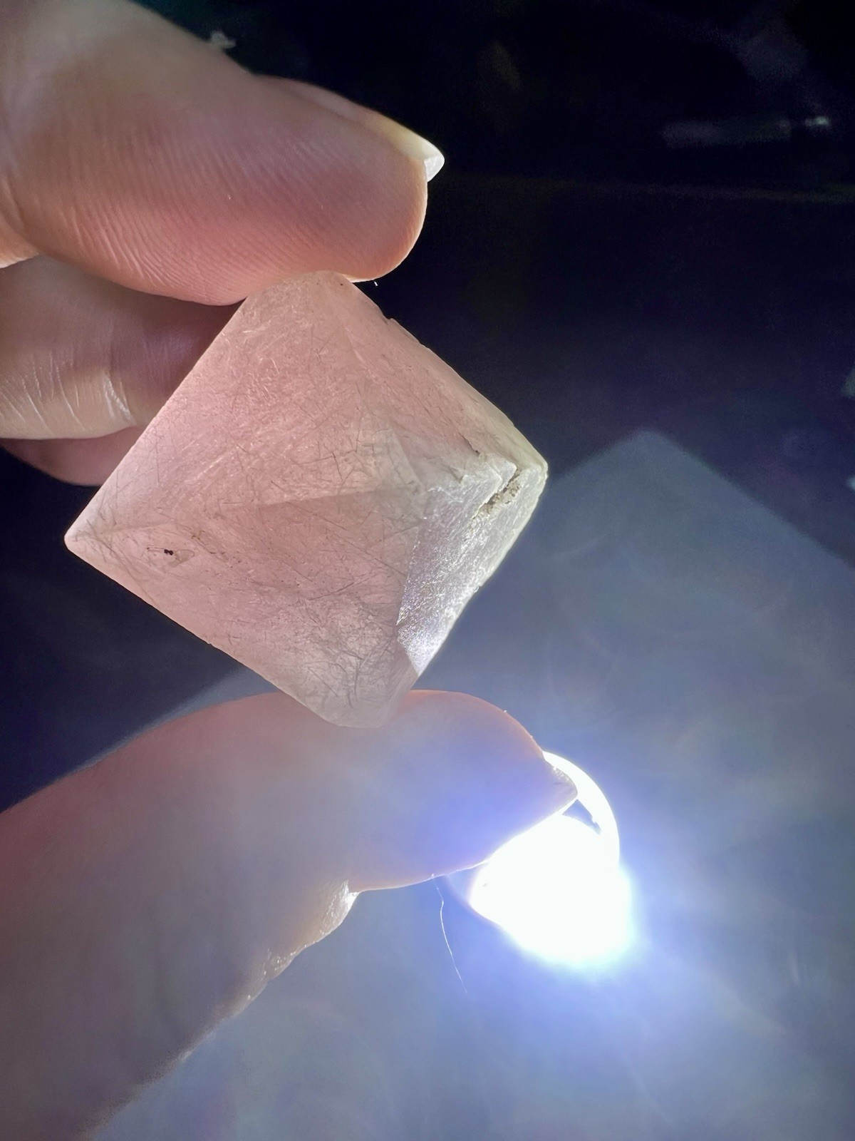 Pink Octahedral Fluorite From Inner Mongolia, China
