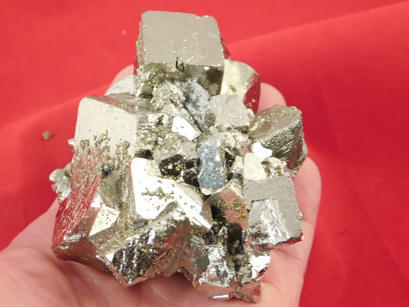 Big! 100% natural PYRITE Crystal CUBE Cluster Huanzala Mine Peru 759gr