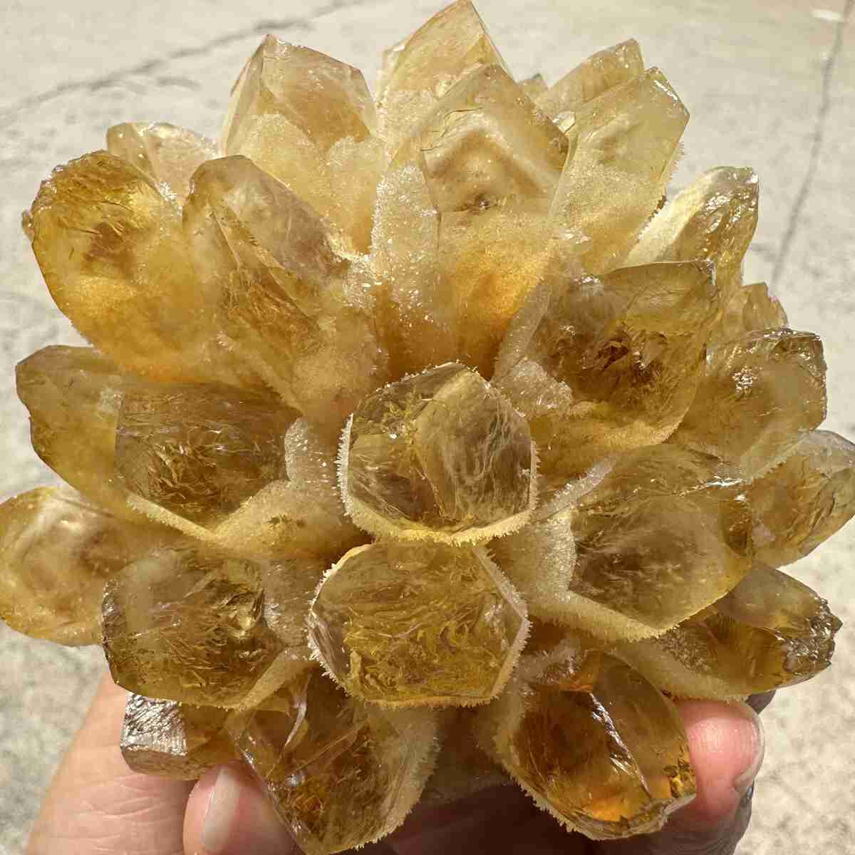 1pc natural citrine cluster Quartz Crystal specimen Mineral Healing decor 300g+