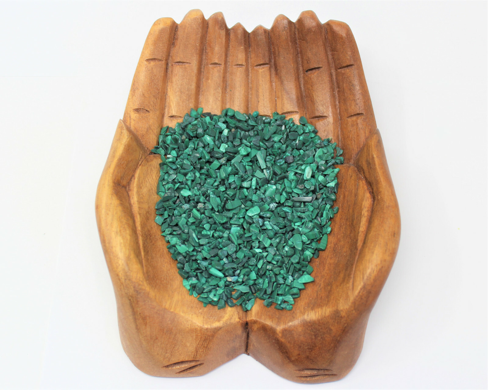 Malachite Semi Tumbled Gemstone Mini Chips 3-6 mm, ‘A’ Grade Wholesale Bulk Lot