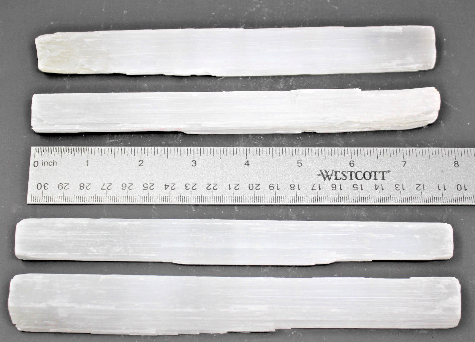 LARGE CHUNKY Rough 7″ – 8″ Selenite Stick White Log Wand Protection 8 inch