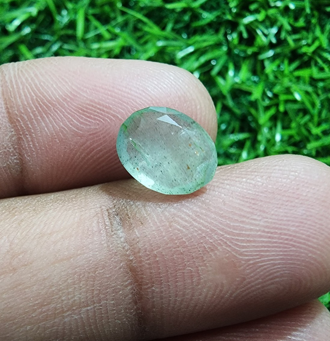 Fantastic Colombian Emerald Faceted Oval Shape 2.45 Crt Top Green Loose Gemstone