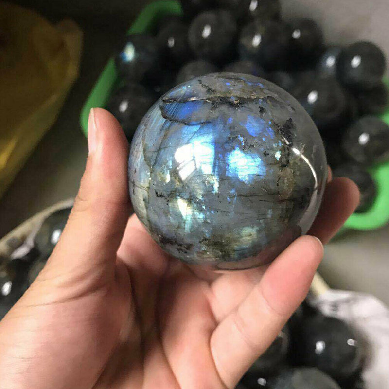 Natural Quartz Crystal Healing Gem Sphere Ball Energy Stone Reiki Decor W/ Stand