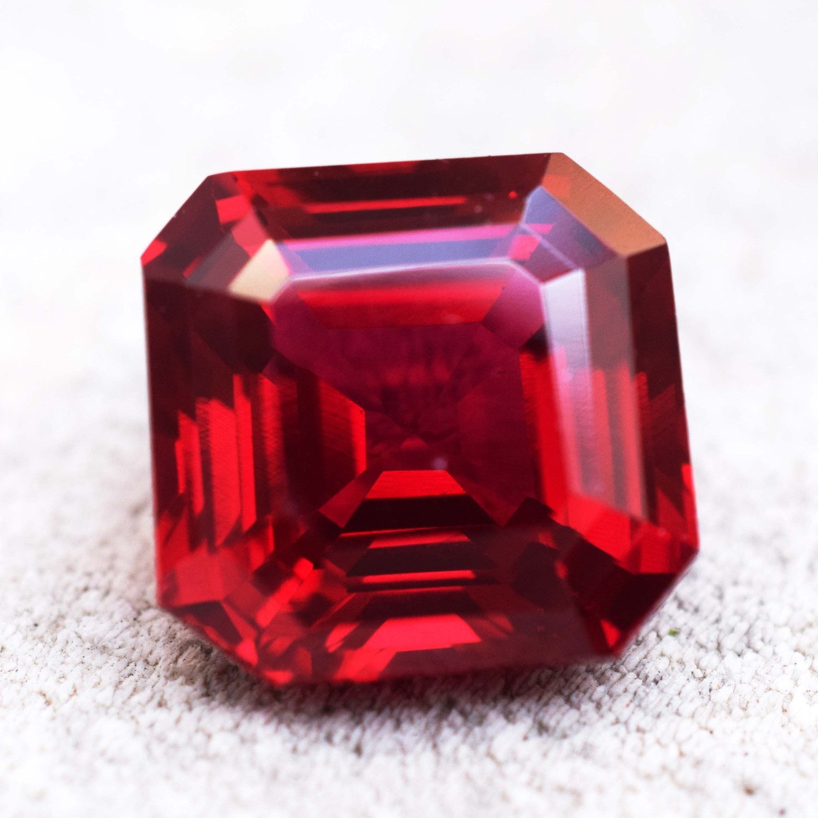 Burmese 14.30 CT Natural Red Ruby Octagon Cut Flawless Certified Loose Gemstone