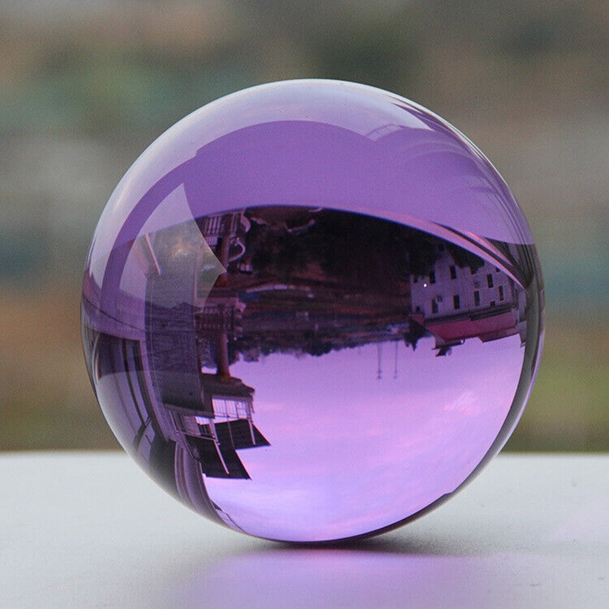 Asian Rare Natural Quartz Clear Magic Crystal Healing Ball Sphere 40mm
