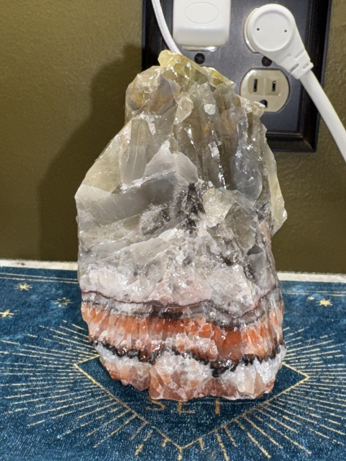 Multicolored Calcite Crystal Mineral Gemstone – 15.3 Oz