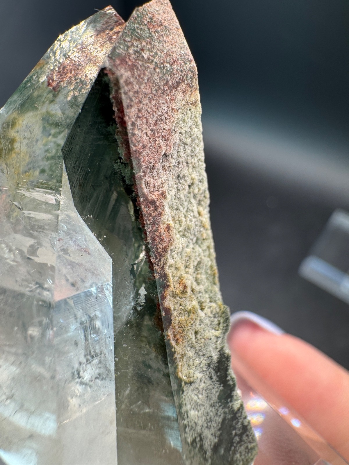 6465 Clear Himalayan Garden Quartz Chlorite Inclusions Pakistan 24g