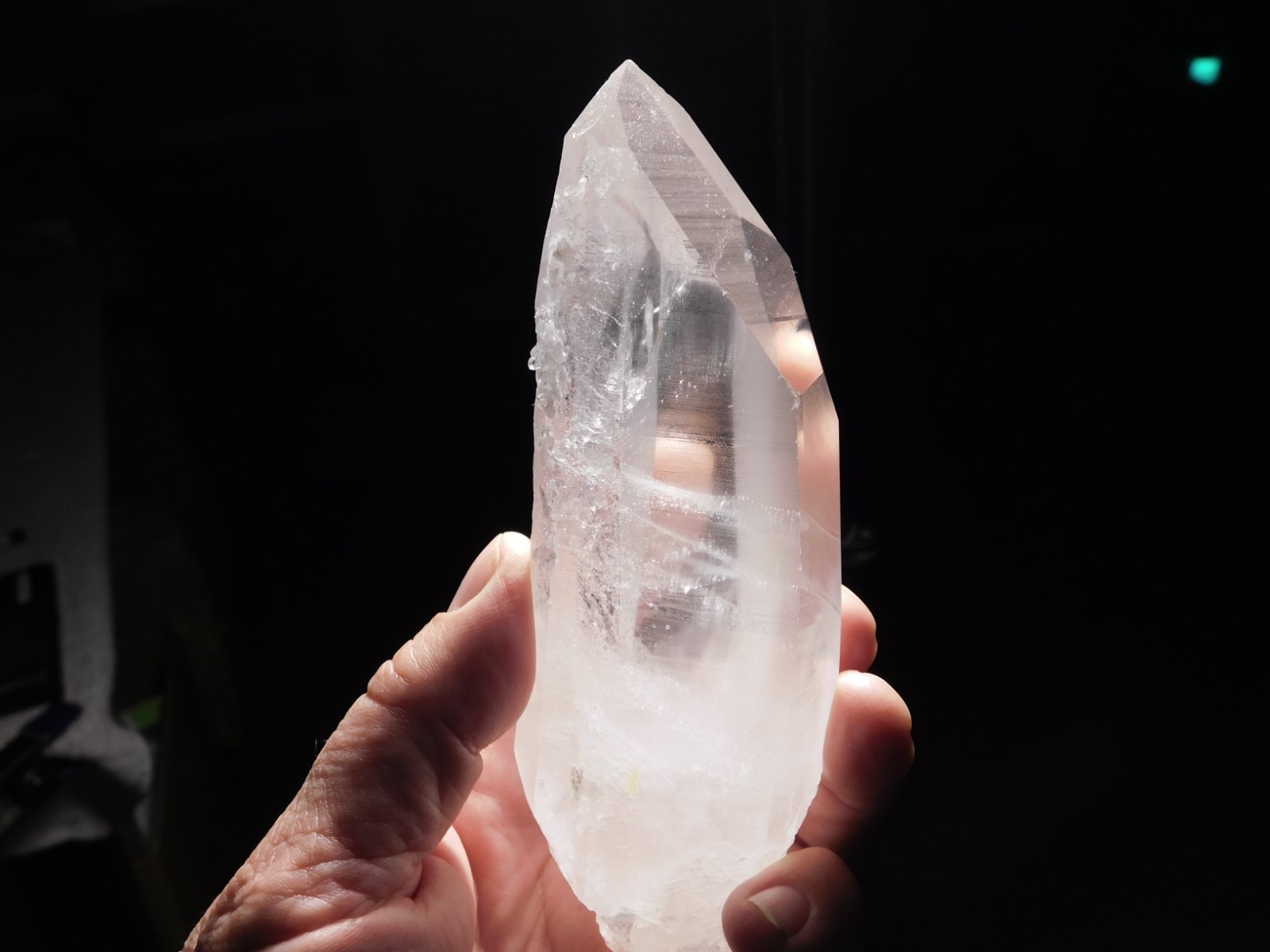 Big! Semi Translucent LEMURIAN Quartz Crystal From Brazil 443gr