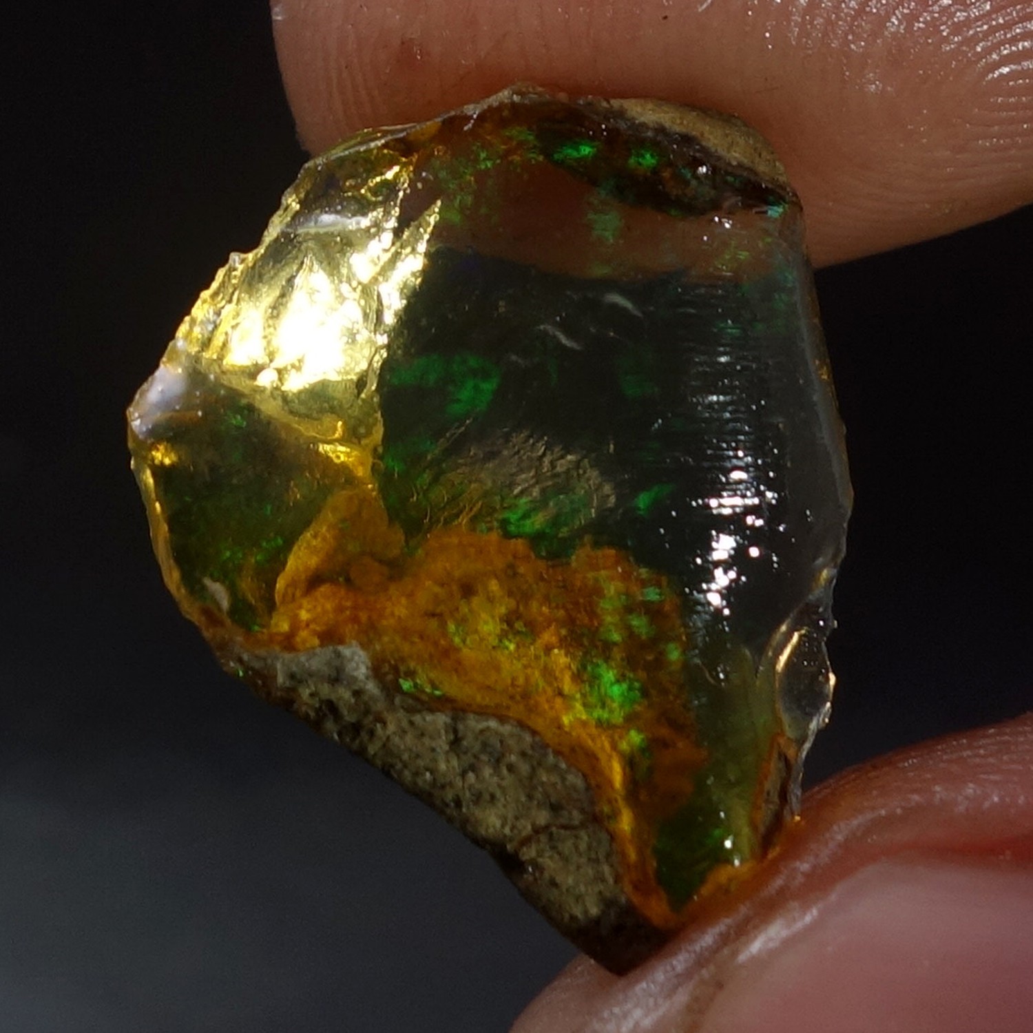 AA+ Ethiopian Oil Specimen Crystal Opal Welo Fire Flashy Opal Jewelry Making 203