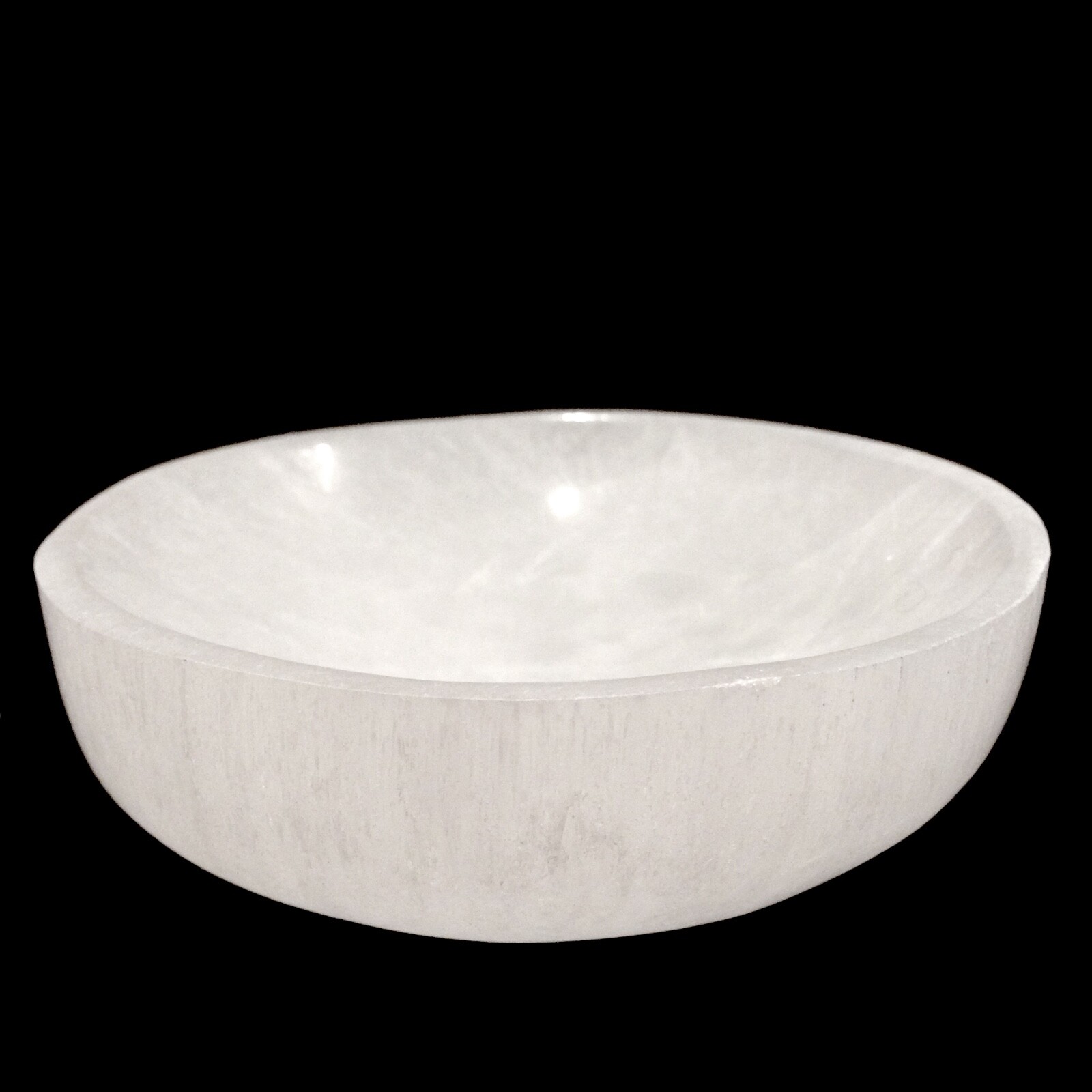 XL 6″ Selenite “Charging” Bowl White Crystal Stone Reiki CHARGE Healing Cleansin