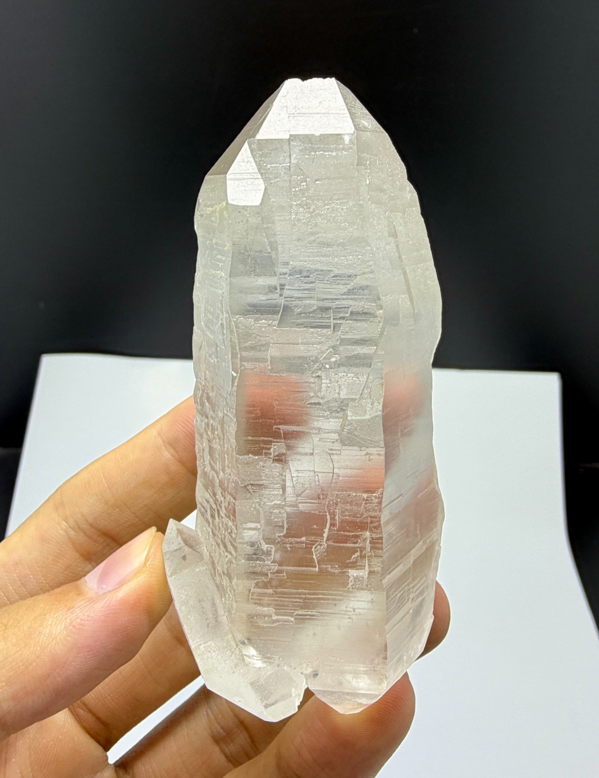 Attractive Double Terminated Eye Clean Quartz Crystal. @PAK 177 Grams