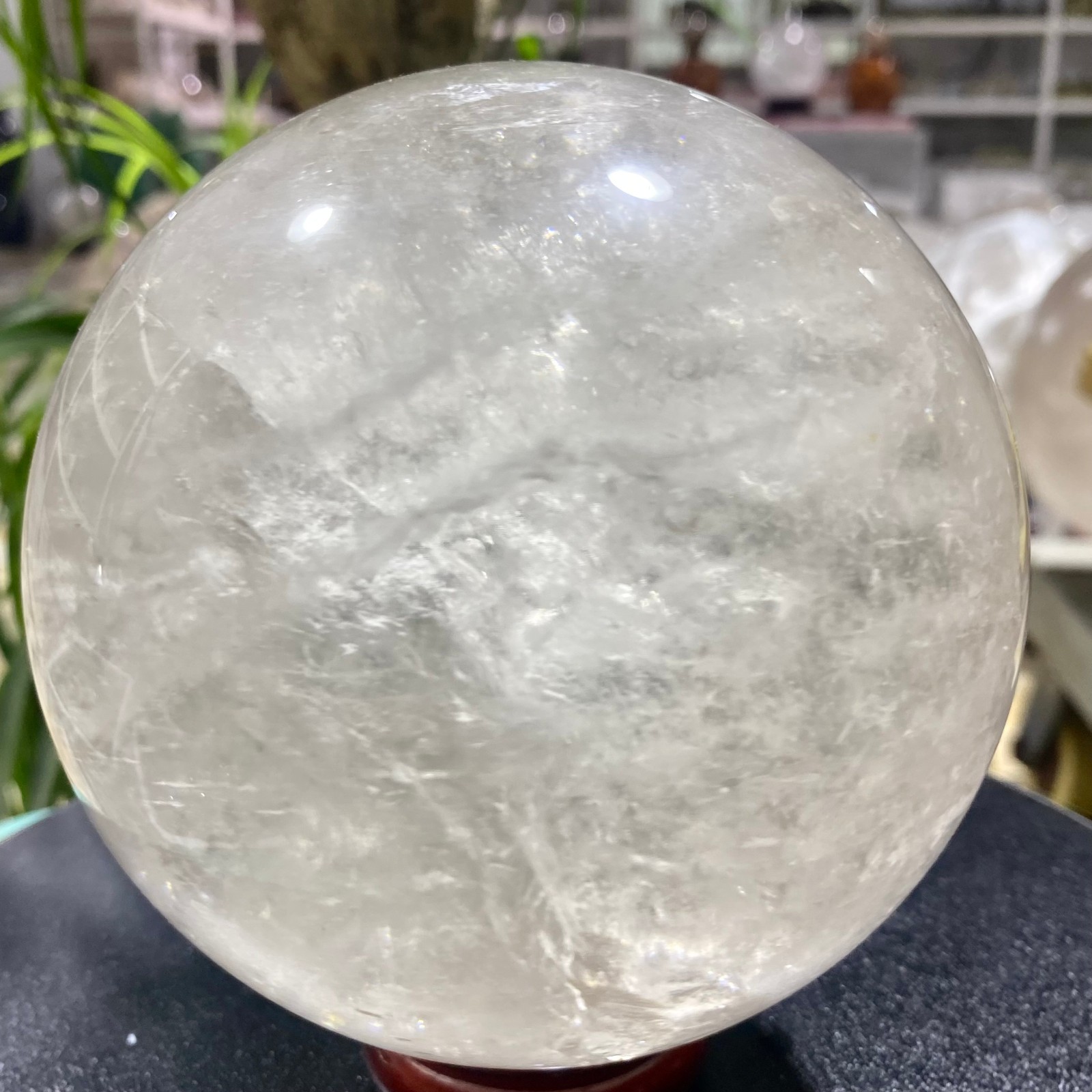 6.63LB Naturalwhite crystal transparent quartz crystal ball Reiki repair