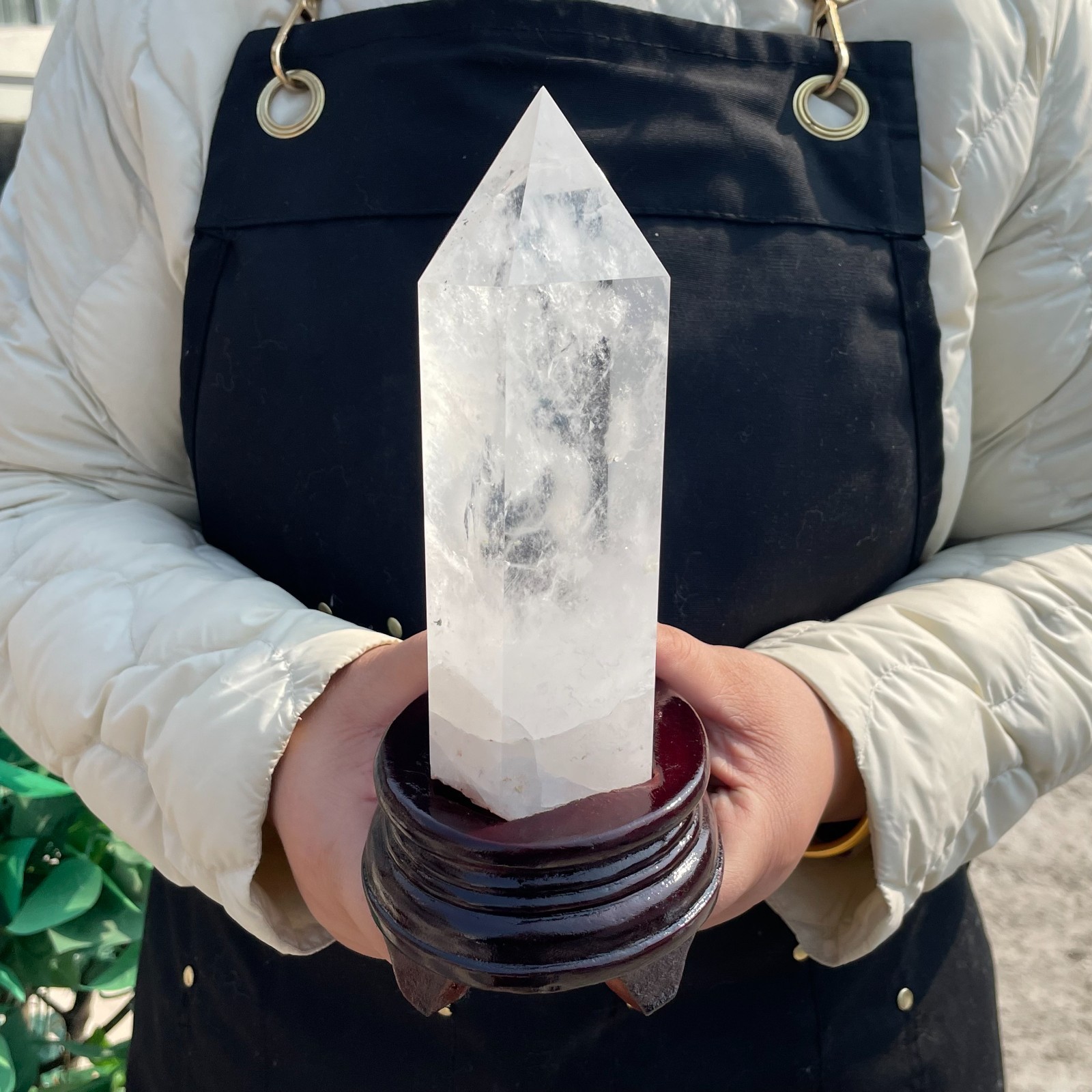 ALL 2.8LB Natural clear quartz Blue needle obelisk crystal point healing G6961